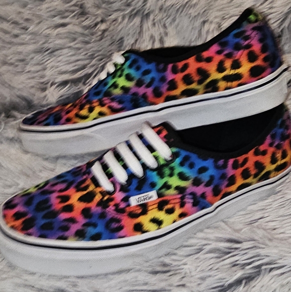 Vans Multicolor Leopard Print Shoes - Picture 7 of 16